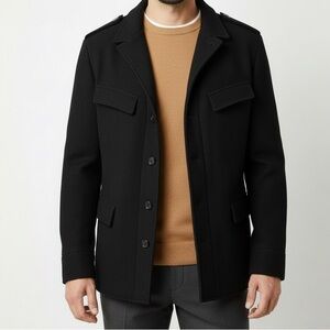 Banana Republic Black Military Jacket/Coat size L